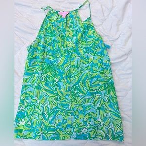 Lilly Pulitzer silk top, like new condition, size xs